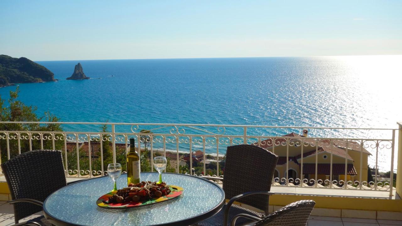Natalia Apartment B With Panoramic Sea Views Of Agios Gordios Bay Экстерьер фото