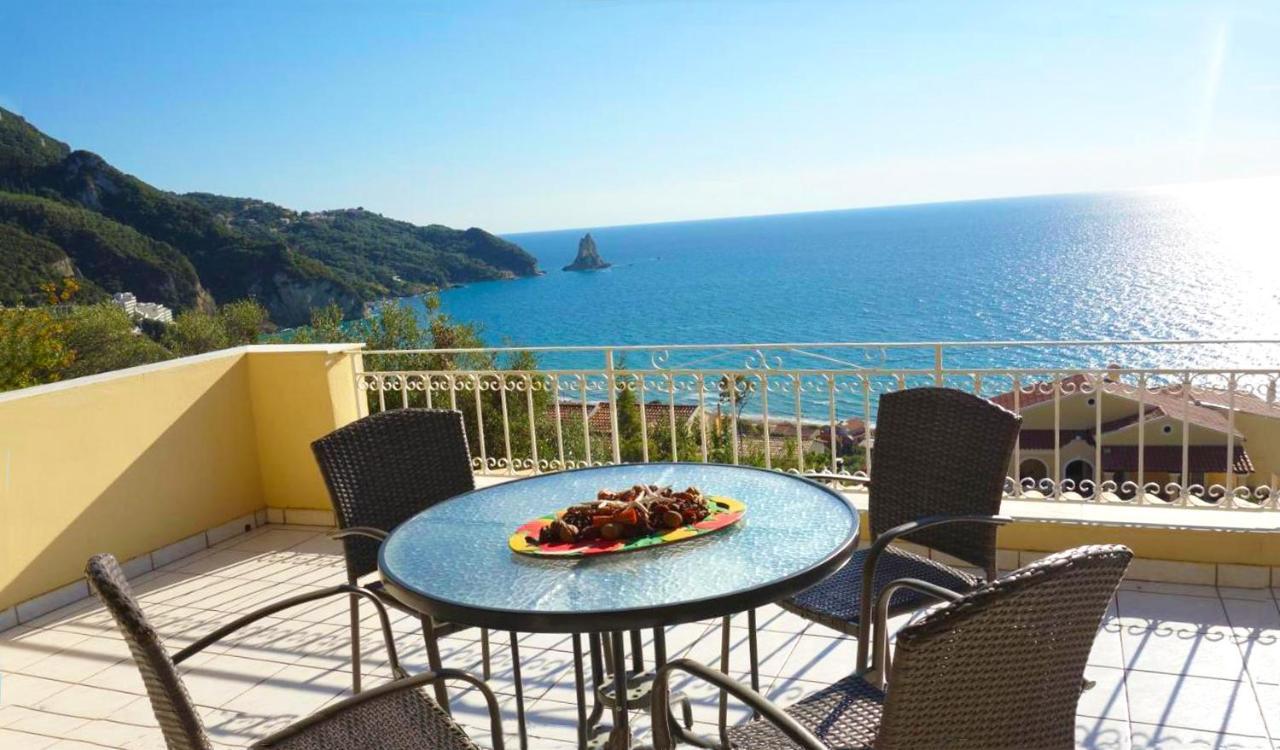 Natalia Apartment B With Panoramic Sea Views Of Agios Gordios Bay Экстерьер фото